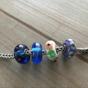 Trollbeads Glass Beads (Set of 4)